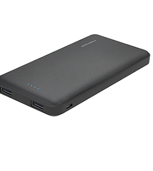 Promotion Dual USB 10,000 mAh Power Bank for iPhone/Samsung