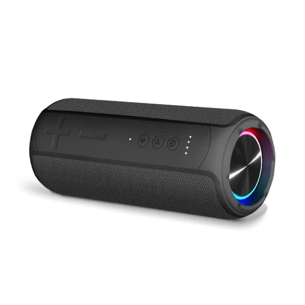Waterproof Portable IPX7 Bluetooth Speaker With Colorful Leds