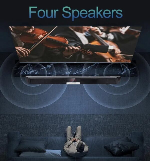 2.0 Channel Miboard 3D Surround Bluetooth Soundbar Speaker With RGB LED Lights