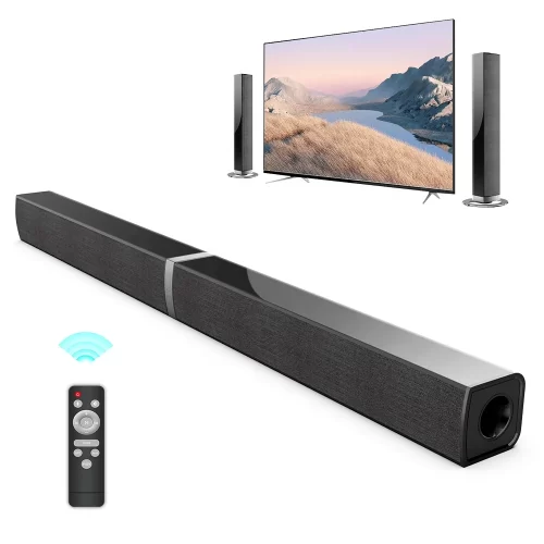 Bluetooth Sound Bars with 2-in-1 Detachable ARC/BT/OPT/Remote Connections