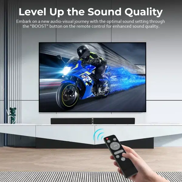 Bluetooth Sound Bars with 2-in-1 Detachable ARC/BT/OPT/Remote Connections
