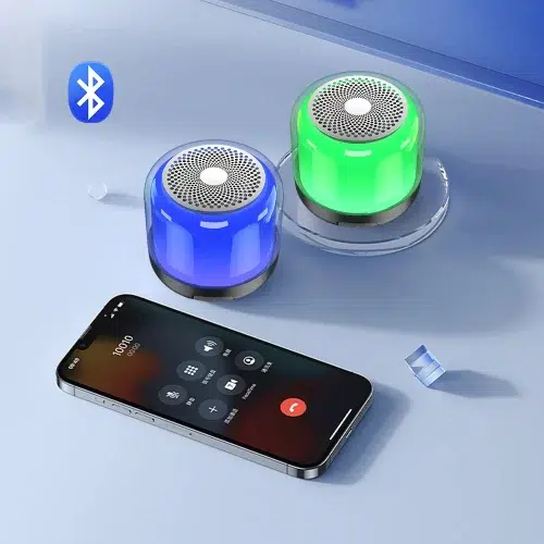 Outdoor Waterproof Mini Bluetooth Speaker With LED Flashing light