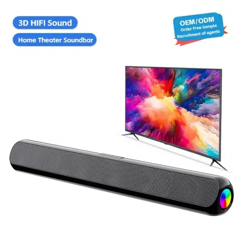 TV Surround Sound System Sound Bar Speakers with BT/Coaxial/AUX/PC/Gaming/Projectors