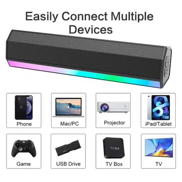2.1 Subwoofer Home Theater System Wireless Sound Bar Speaker