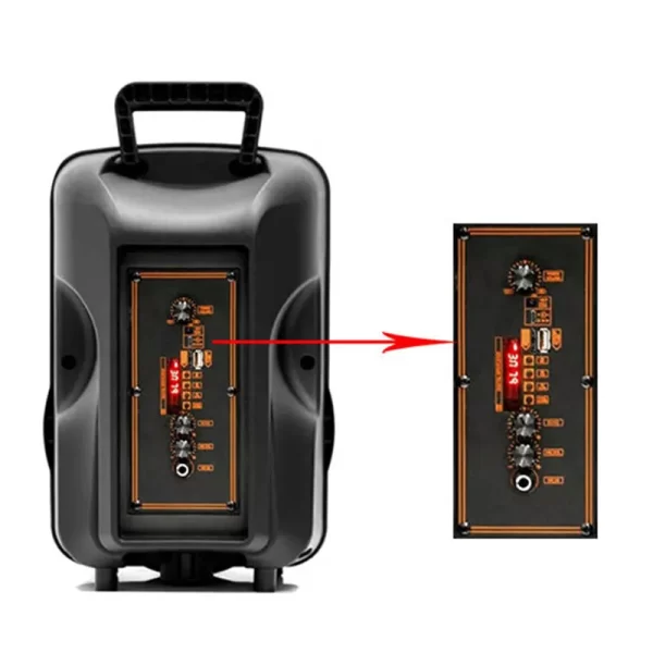 Multifunctional Super Bass Dual Subwoofer Karaoke Portable Speaker