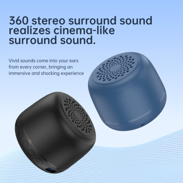 Custom Logo 5W USB Flash Charging Mini Bluetooth Speakers
